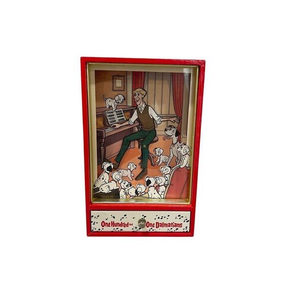 Disney 101 Dalmatians Music Box Roger Dancing Animated “Cruella De Vil 80s Rare - Picture 1 of 12